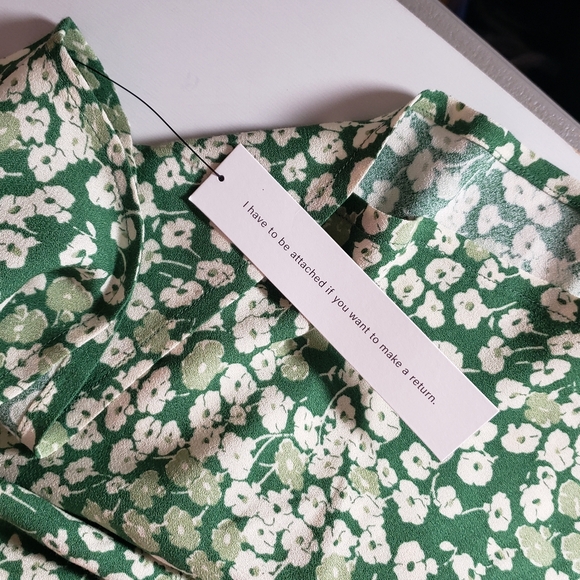 Reformation Calix Mento Mini Dress Bias Cut Ditsy Floral Cottagecore Spring S - Picture 11 of 14